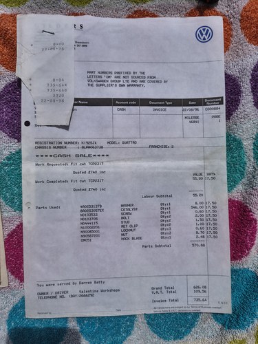 1993 Audi 80 2.8 E Quattro B4 (Typ 8C) zum Verkauf (Bild 337 von 340)