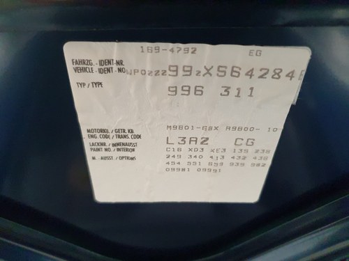 1999 Porsche 911 Carrera Cabriolet Tiptronic S à vendre (picture 100 of 290)