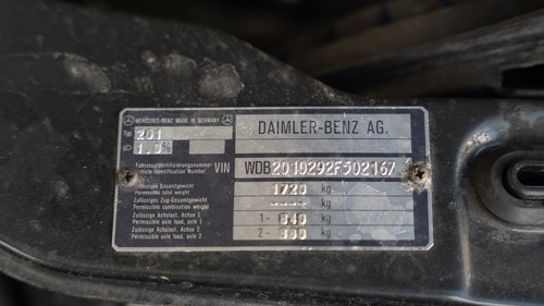 1988 Mercedes-Benz 190E 2.6 Auto W201 à venda (imagem 192 de 222)