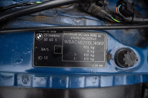 2000 BMW Z3 3L Individual For Sale (picture 115 of 127)