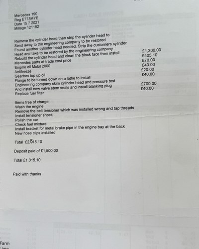 1988 Mercedes-Benz 190E 2.6 Auto W201 à venda (imagem 207 de 222)