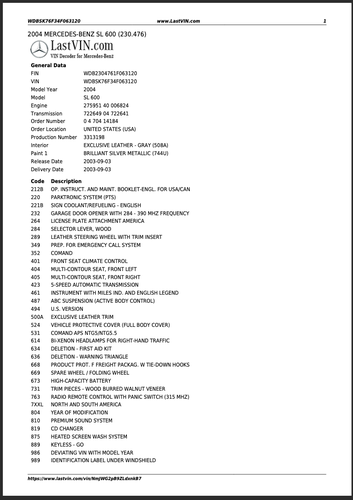 2004 Mercedes-Benz R230 SL600 Convertible 6,0L V12 zum Verkauf (Bild 96 von 97)