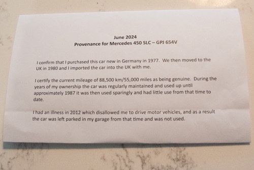 1977 Mercedes-Benz C107 450SLC LHD zum Verkauf (Bild 153 von 163)