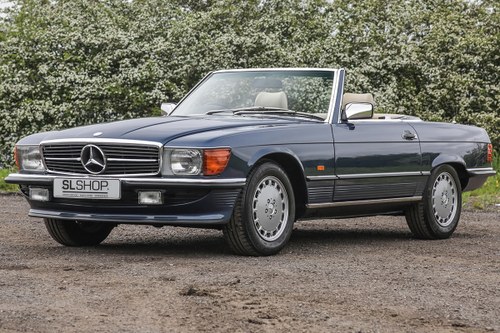 1989 Mercedes-Benz 300SL (R107) in Nautical Blue #2280 For Sale