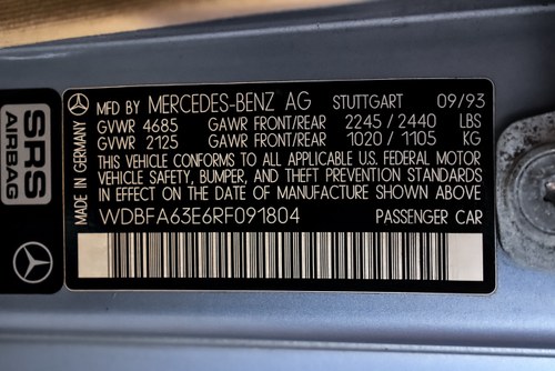 1994 Mercedes-Benz R129 SL320 Convertible 3,2L I6 For Sale (picture 104 of 112)