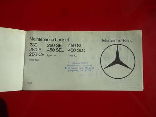 1978 Mercedes-Benz R107 450SL Convertible 4,5L V8 For Sale (picture 125 of 136)