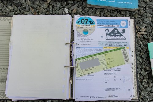 1964 Triumph TR4 ‘Surrey Top’ till salu (bild 97 av 98)