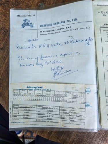 1964 Mercedes-Benz 190 (W110) à vendre (picture 244 of 308)