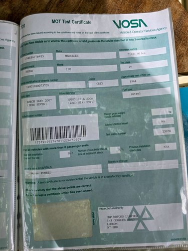 1964 Mercedes-Benz 190 (W110) à vendre (picture 266 of 308)