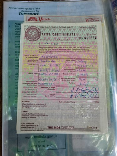 1964 Mercedes-Benz 190 (W110) à vendre (picture 274 of 308)