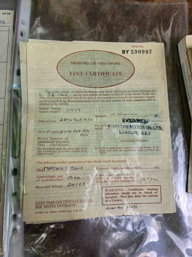 1964 Mercedes-Benz 190 (W110) à vendre (picture 290 of 308)