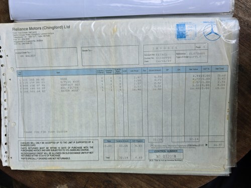 1964 Mercedes-Benz 190 (W110) à vendre (picture 297 of 308)