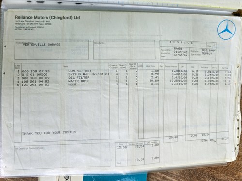 1964 Mercedes-Benz 190 (W110) à vendre (picture 306 of 308)