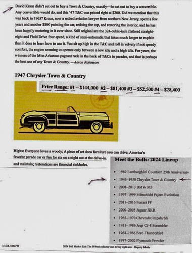 1947 Chrysler Town & Country Convertible In vendita (immagine 239 di 251)