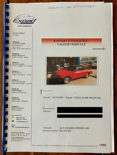 1972 Alfa Romeo Spider Series 2 1600 Junior à vendre (picture 86 of 89)