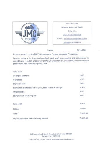 1972 Suzuki GT550J Indy In vendita (immagine 22 di 23)