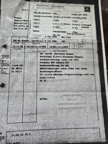 1959 Mercedes-Benz W121 190SL LHD zum Verkauf (Bild 45 von 47)