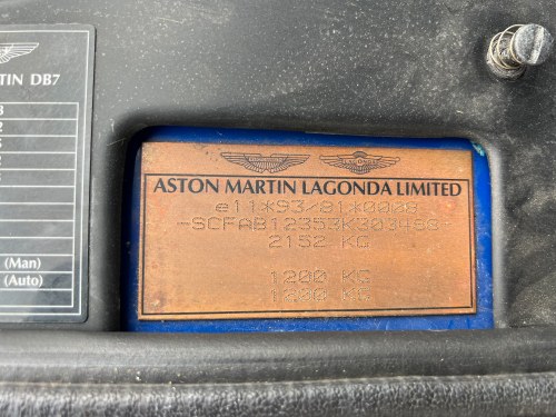 2003 Aston Martin DB7 V12 For Sale (picture 125 of 155)
