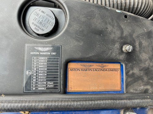 2003 Aston Martin DB7 V12 For Sale (picture 126 of 155)