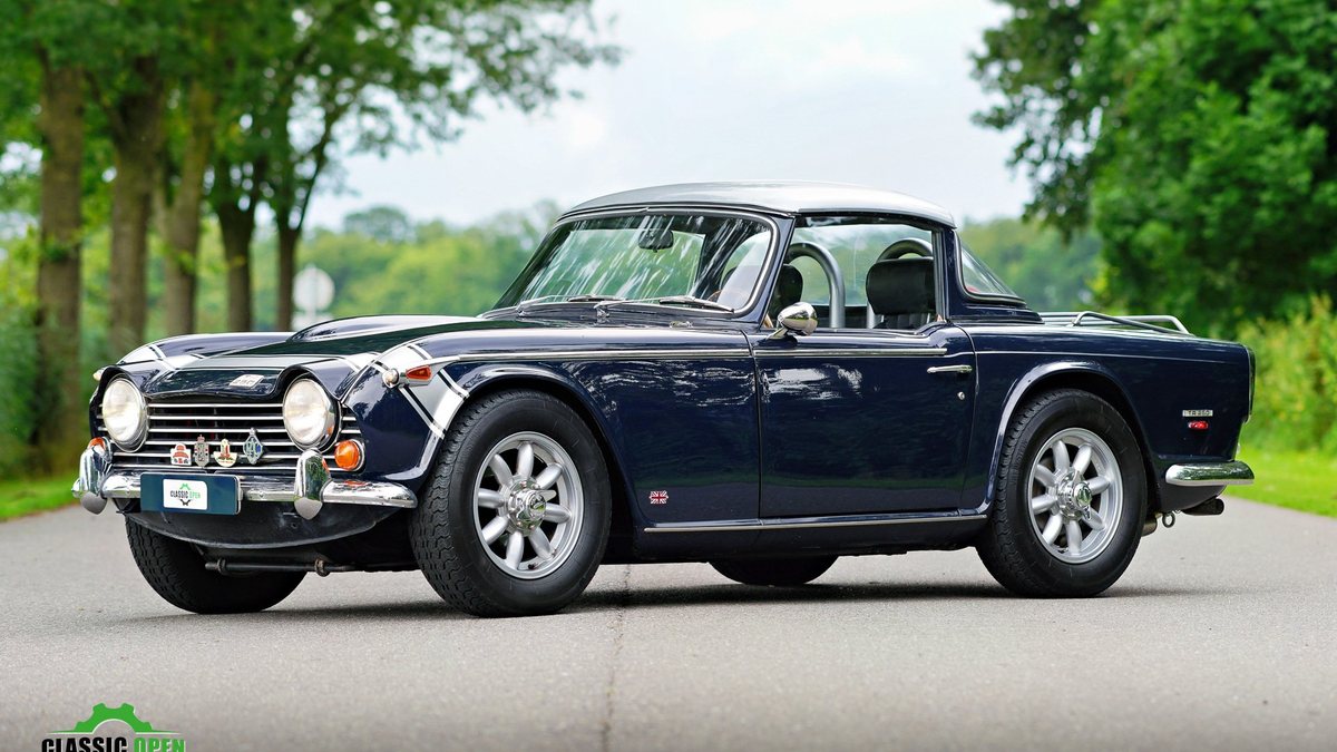 1968 Triumph TR250 Blue Manual, 4 speed Left Hand Drive in Netherlands ...