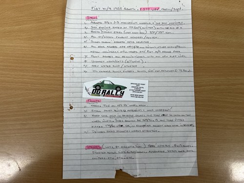 1988 Fiat X1/9 1500 5spd For Sale (picture 166 of 183)