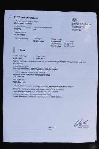 1991 Peugeot 505 GTI Family For Sale (picture 148 of 156)