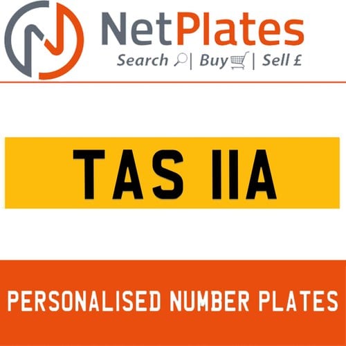 TAS 11A(TASHA) Private Number Plate from NetPlates Ltd For Sale
