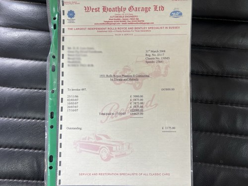 1932 Rolls Royce Phantom II 40/50 Continental by Thrupp & Maberly For Sale (picture 64 of 170)