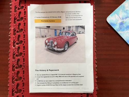 1963 Jaguar MK2 3.4 In vendita (immagine 135 di 145)