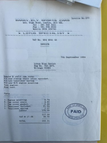 1972 Lotus Type G Elan Sprint DHC En venta (imagen 108 de 121)