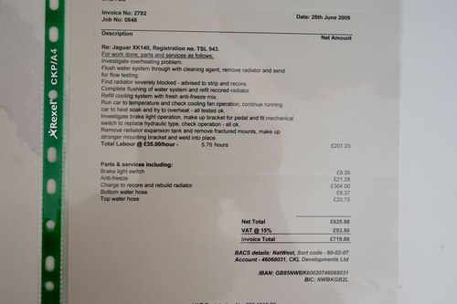 1956 Jaguar XK140 OTS RHD En venta (imagen 172 de 178)