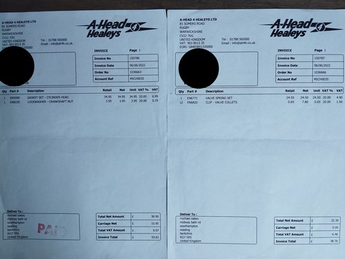 1960 Austin Healey 3000 Mk1 BT7 à vendre (picture 102 of 141)