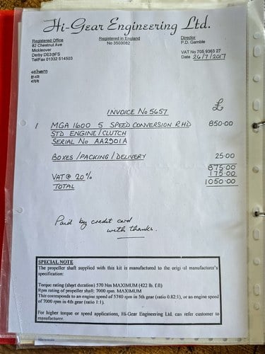 1960 MGA Mk1 Coupe 1600 For Sale (picture 233 of 247)