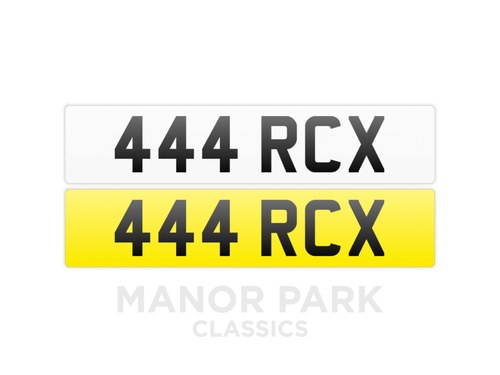 Registration Number '444 RCX' For Sale by Auction