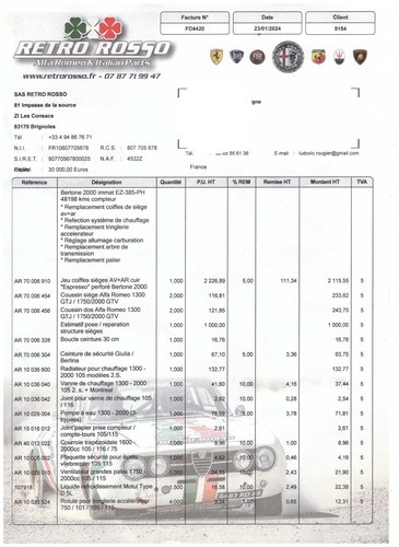 1972 Alfa Romeo Giulia GTV 2000 à vendre (picture 116 of 152)