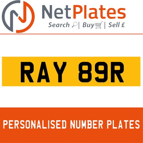 RAY 89R Private Number Plate On DVLA Retention Ready To Go” In vendita