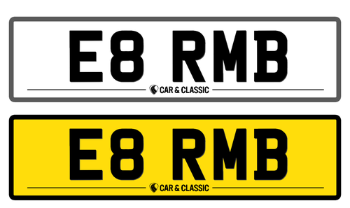 Private Registration - E8 RMB à vendre (picture 1 of 2)