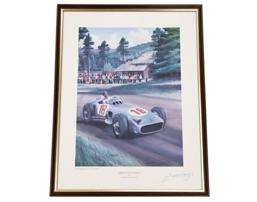 Tribute To Fangio by Richard Wheatland (Signed) For Sale by Auction