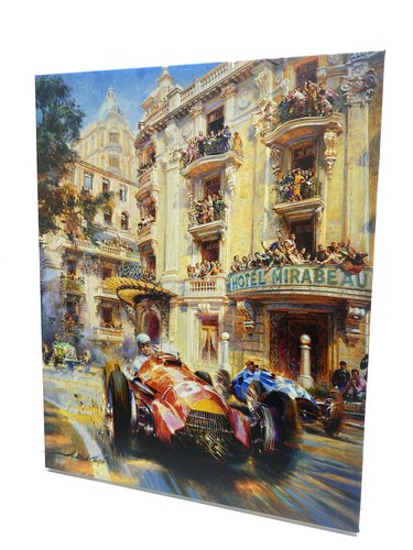 ‘Mirabeau 1950’ Deluxe Giclee Canvas Artwork by Alfredo de l Zu verkaufen durch Auktion