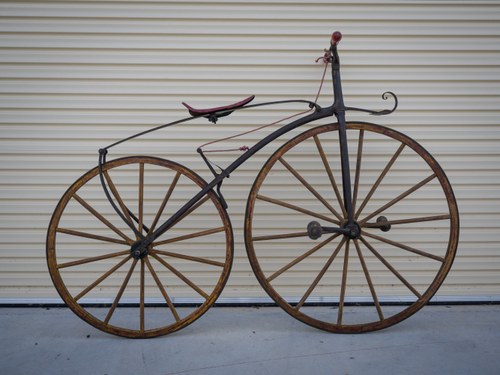 1868 A very rare bone-shaker bicycle, attributed to Micheax For Sale by Auction