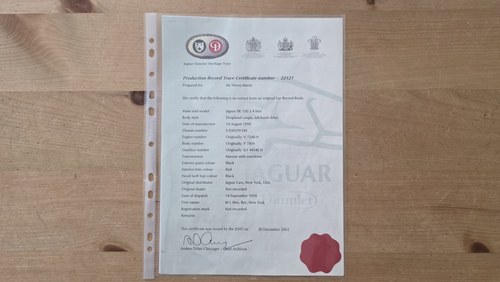 1959 Jaguar XK150 OTS In vendita (immagine 116 di 127)