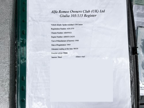 1969 Alfa Romeo Spider "Duetto" 1300 Junior à vendre (picture 131 of 157)