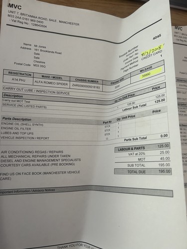 2007 Alfa Romeo Spider JTS V6 Q4 For Sale (picture 139 of 140)