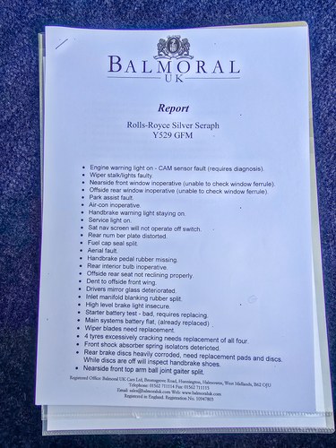 2001 Rolls-Royce Silver Seraph Park Ward LWB In vendita (immagine 265 di 292)