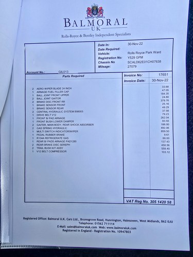 2001 Rolls-Royce Silver Seraph Park Ward LWB In vendita (immagine 278 di 292)