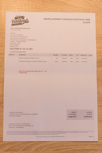 1968 Ford Mustang GT Coupe à vendre (picture 96 of 103)