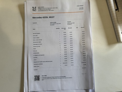 1987 Mercedes-Benz R107 420SL zum Verkauf (Bild 182 von 183)