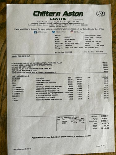 2003 Aston Martin DB7 GTA For Sale (picture 442 of 446)