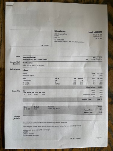 2003 Aston Martin DB7 GTA For Sale (picture 443 of 446)