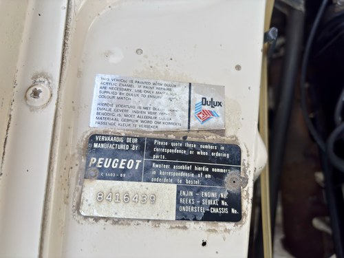 1973 Peugeot 404 Deluxe Pickup 1600 à vendre (picture 113 of 136)